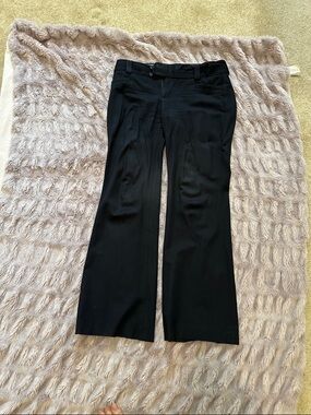 Banana Republic Black Boot-Cut Dress Pants